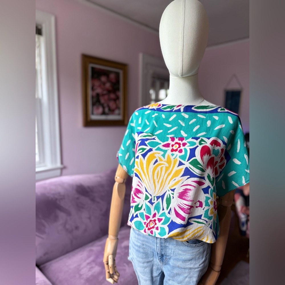 Hand-Dyed Vintage Top | Built-In Waistband | Size Small